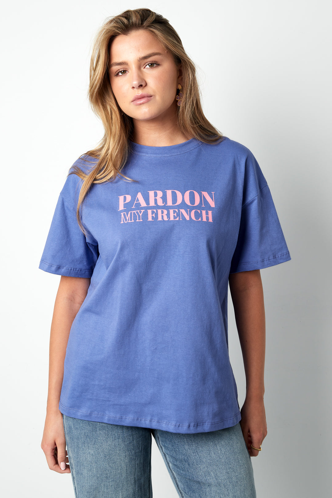Cotton Vrouwen T-shirt Casual Letters