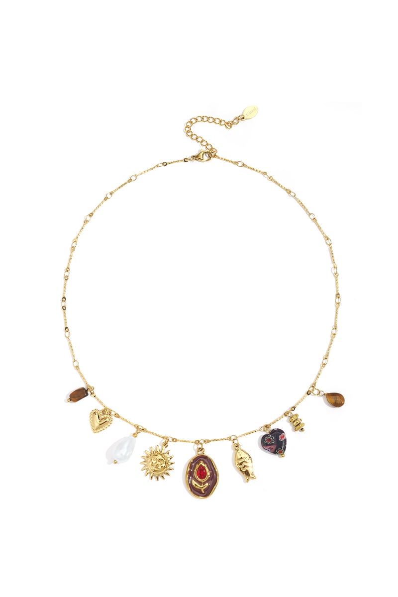 Roestvrijstalen hangerkettingen Bloemen Casual Dagelijks Luxe Serie Damessieraden