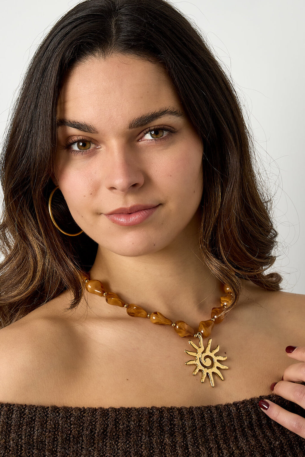 Kralenketting met zon charm