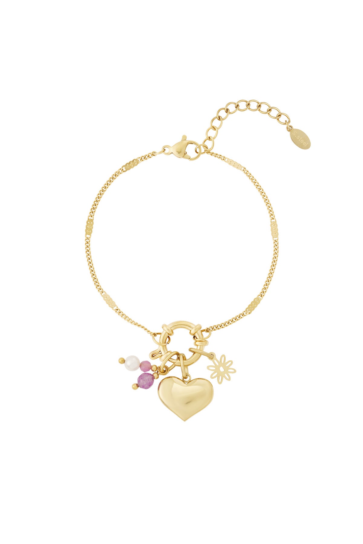 Grote hart DIY armband