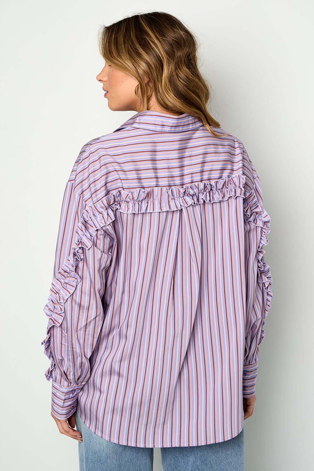 Blouse met ruches