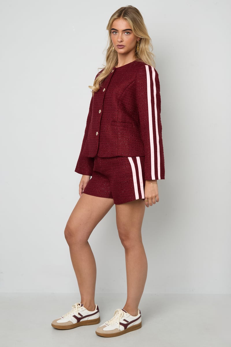 Lurex Tweed kort