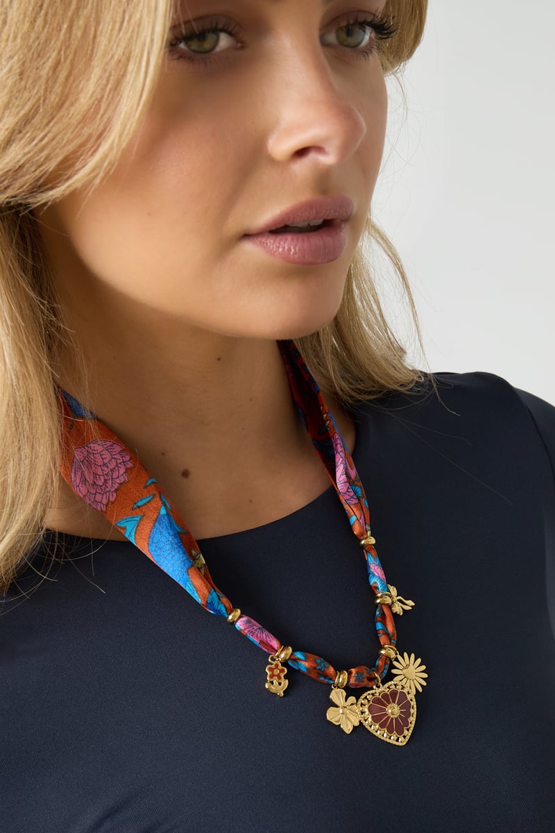 Roestvrijstalen lange kettingen met hart, casual, dagelijks, romantisch, serie, damessieraden