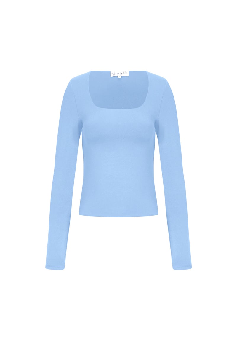 Nylon Lange mouwen tops Effen kleur Basic All Fit Kleding