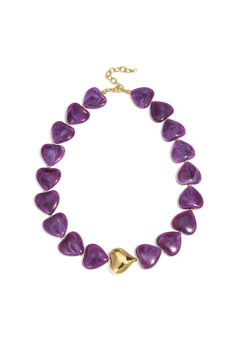 Acryl kralen kettingen hart retro dagelijkse klassieke serie dames sieraden