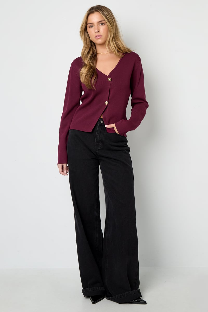 Een symmetrische cardigan