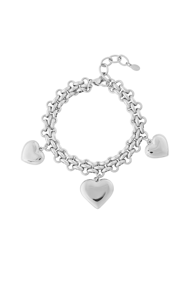 Trio gewaagde hart armband