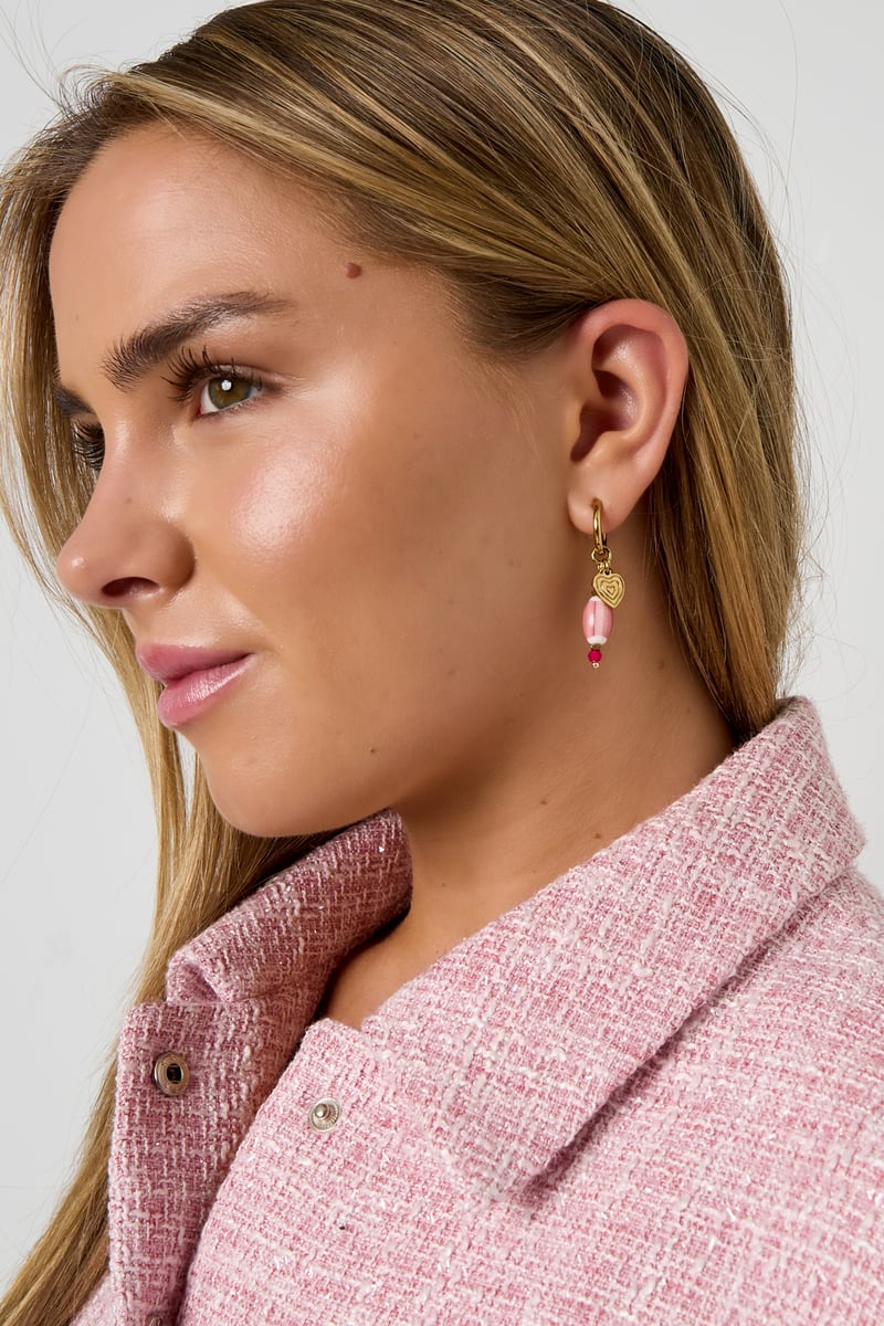Oorbellen met hartjes, casual, dagelijks, eenvoudig, serie, damessieraden