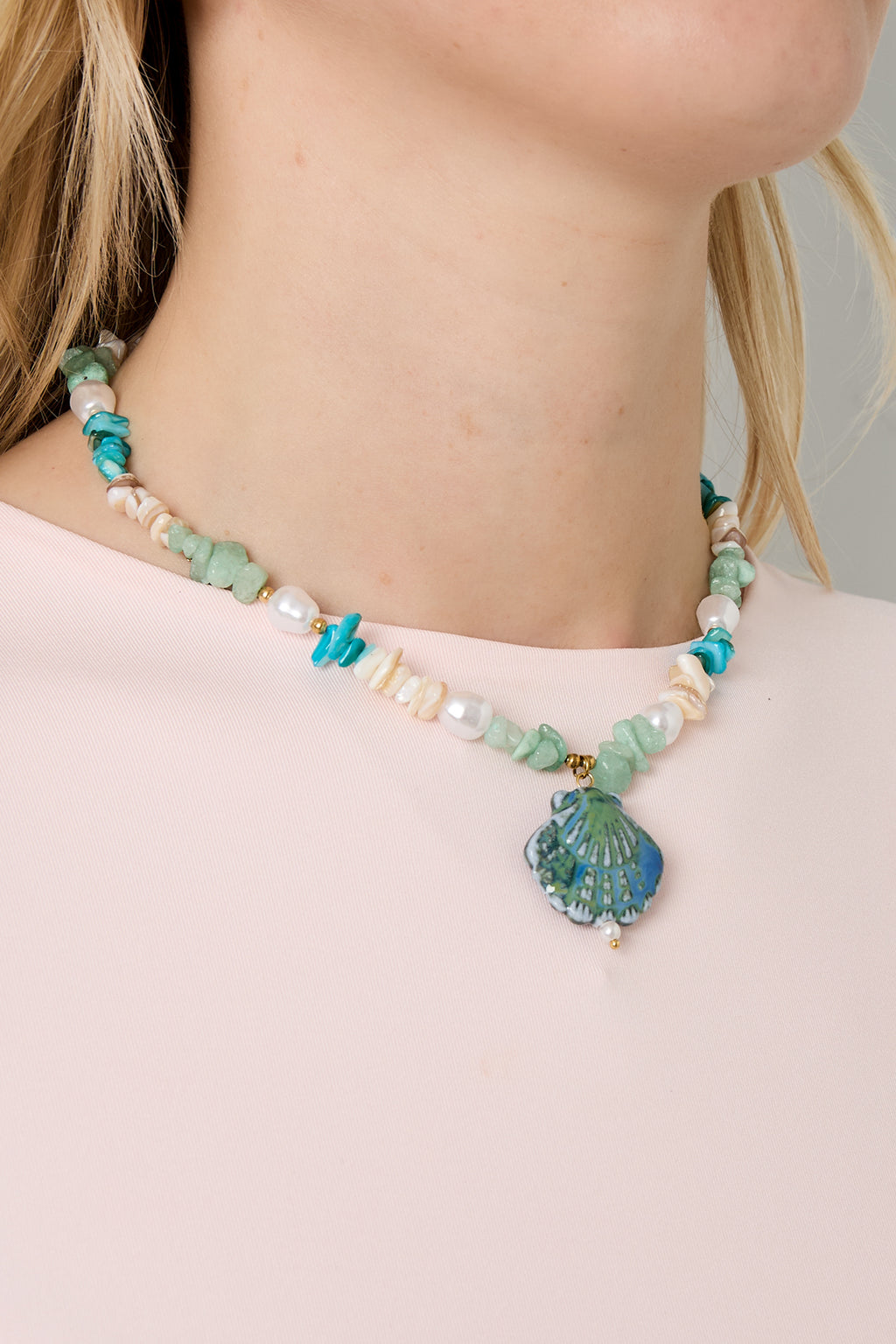 Kettingen met stenen kralen, schildpad, casual, vakantie/strand, eenvoudige serie, damessieraden