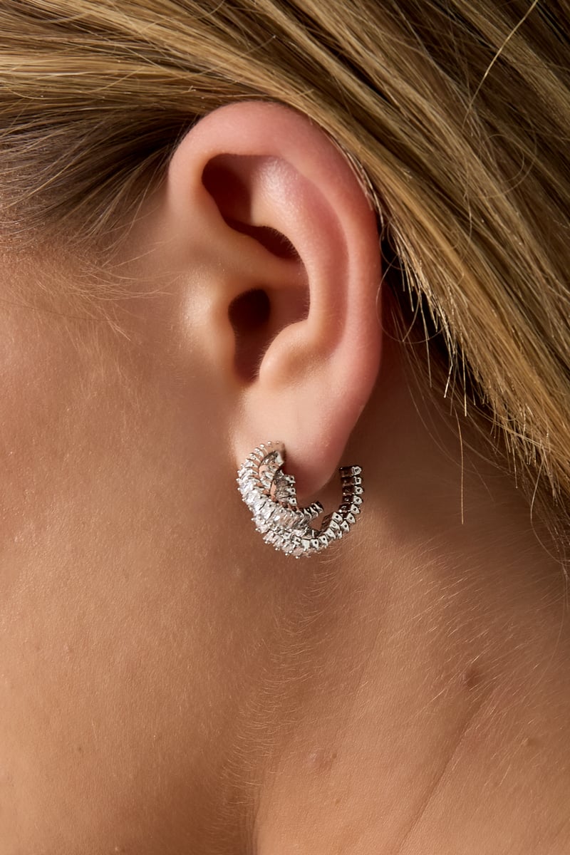 Koperen creolen geometrische elegante kerst luxe serie dames sieraden