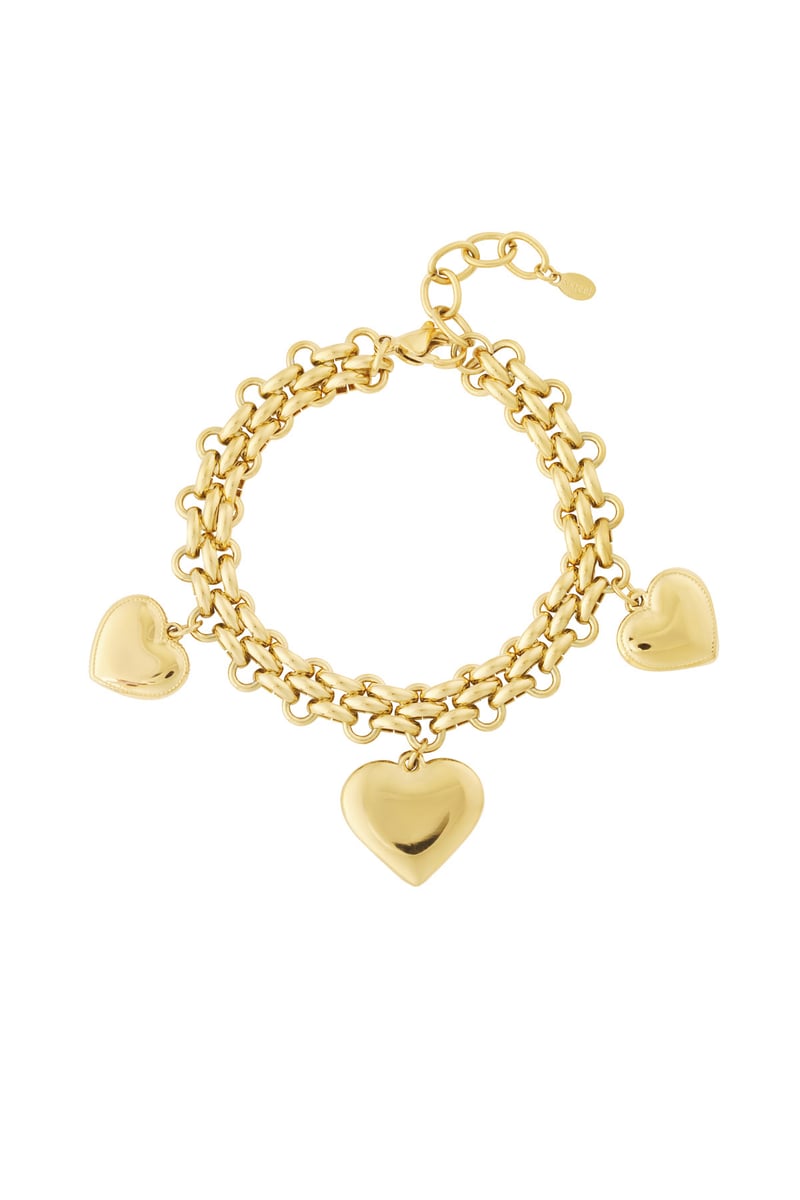 Trio gewaagde hart armband