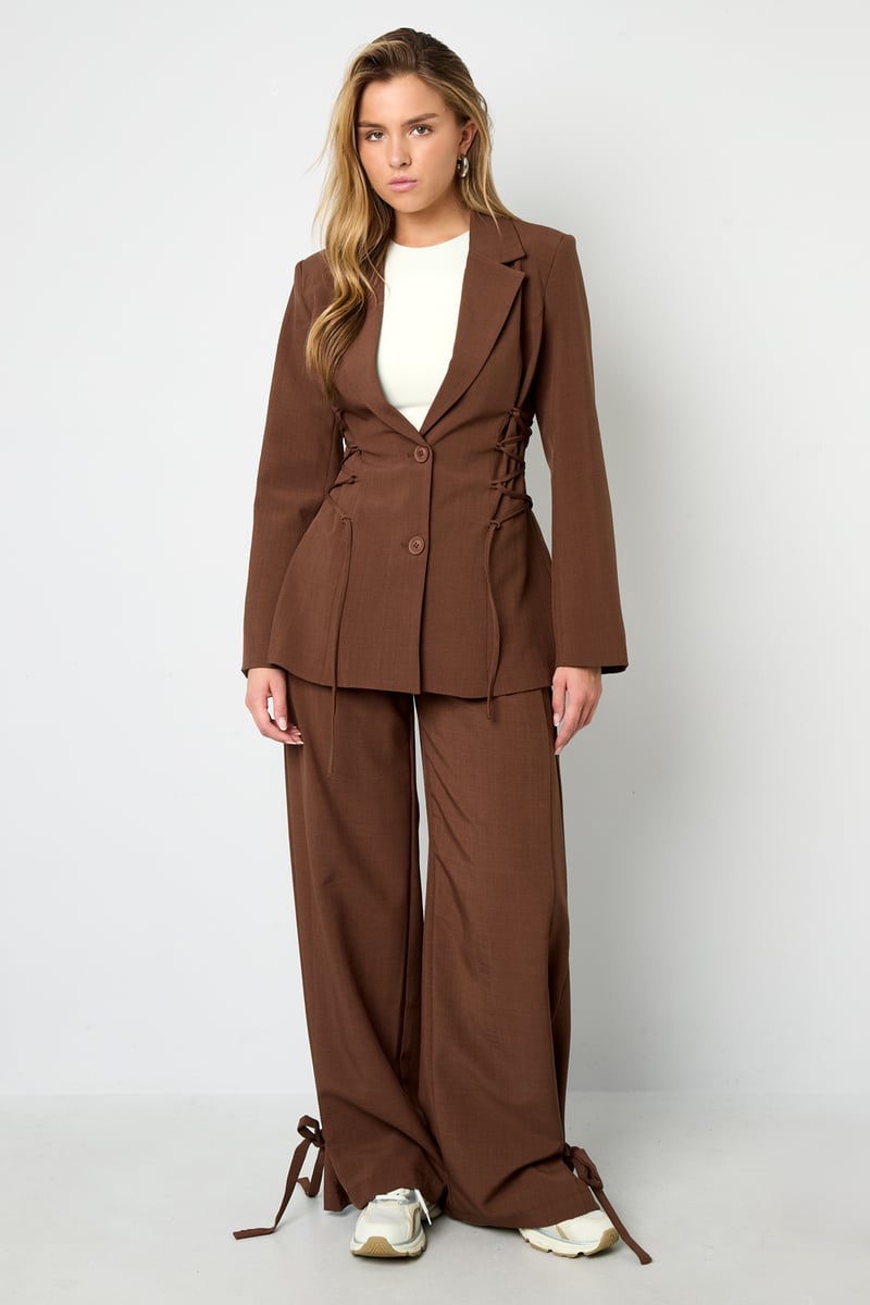 Broek met strikjes