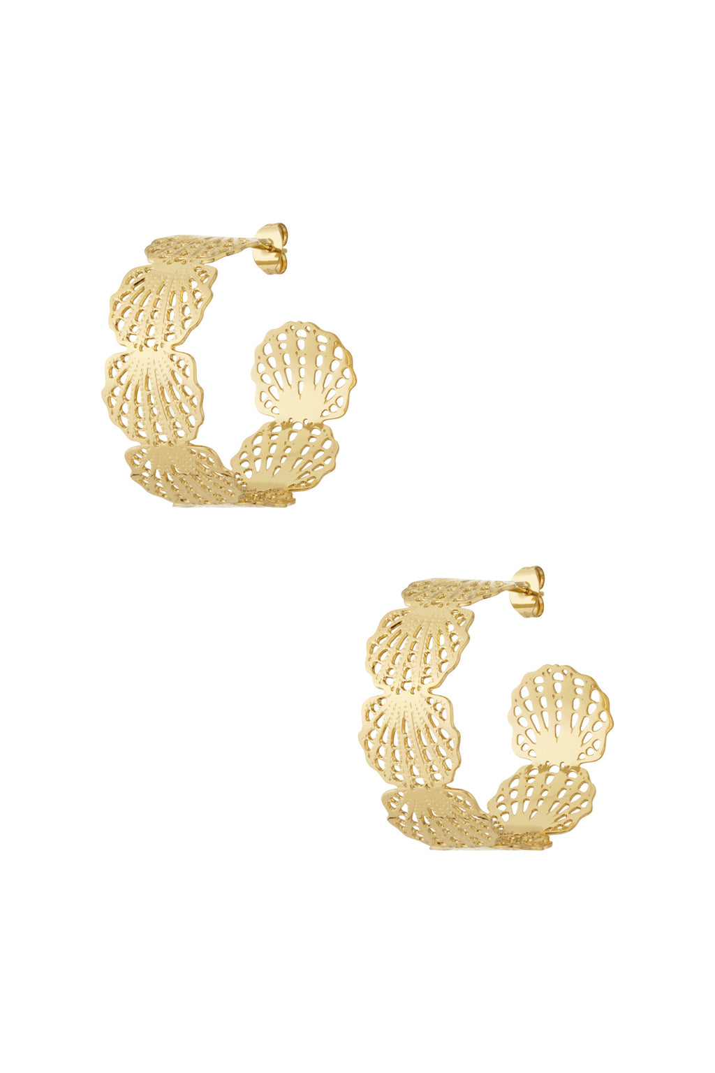 Oorbellen met schelpen