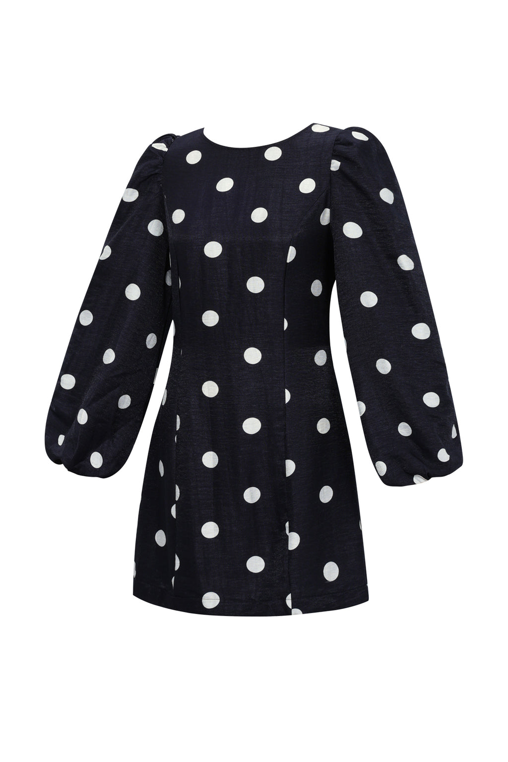 Geweven Polyestervezel Vrouwen Mini Jurk Elegant Polkadots