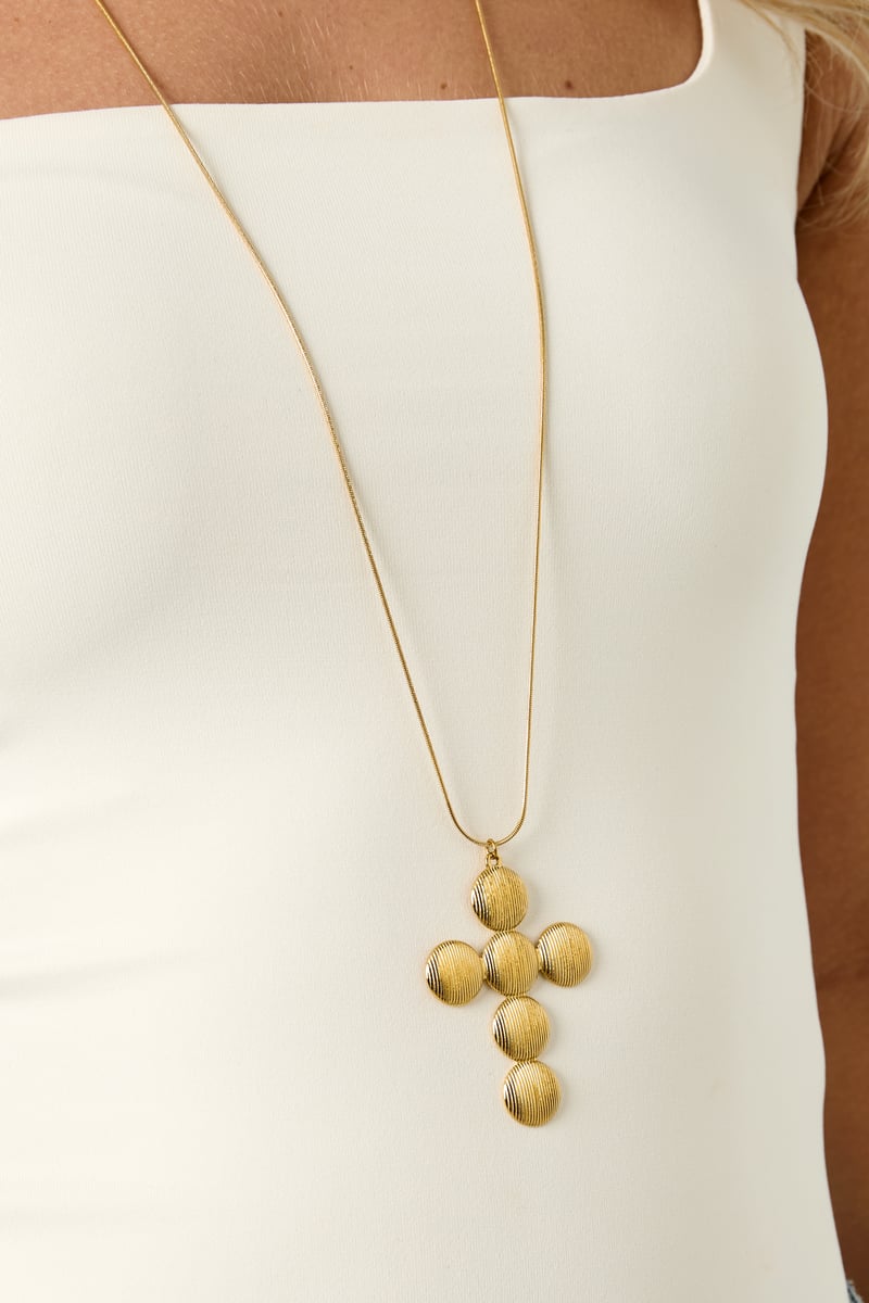 Roestvrijstalen hangerkettingen Cross Casual Daily Simple Series Damessieraden