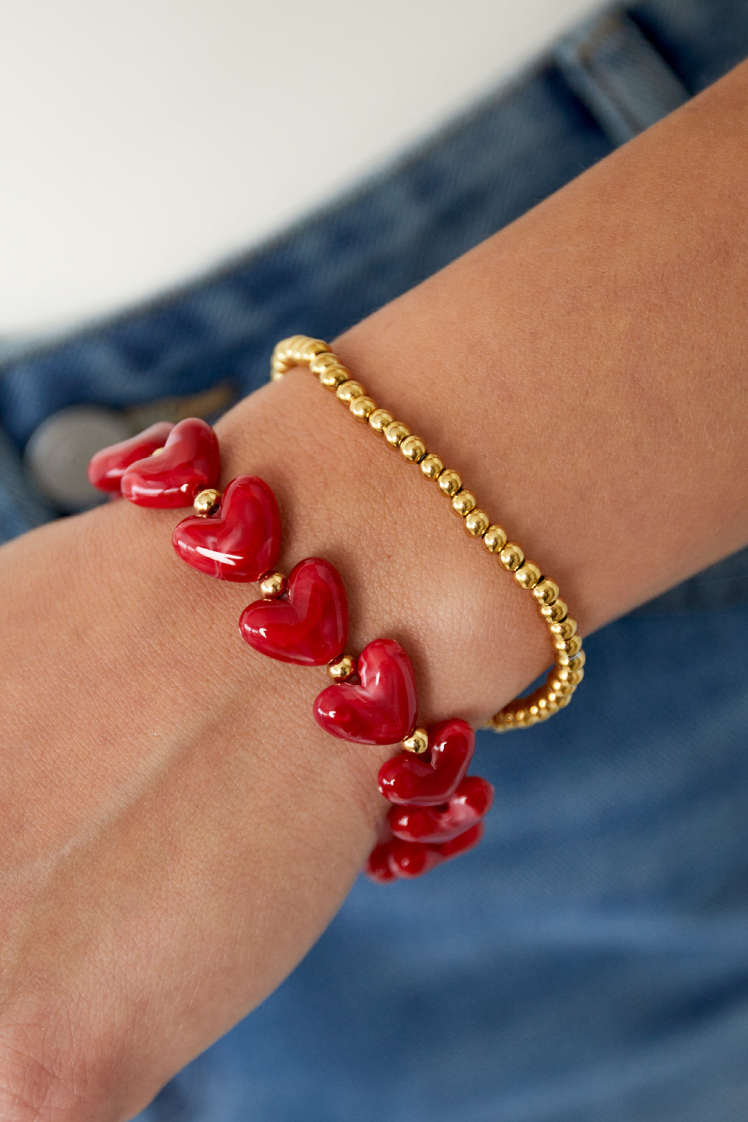 Massieve kralenarmbanden - 4 mm