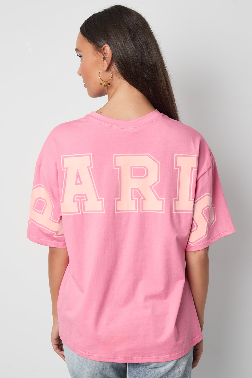 Cotton Vrouwen T-shirt Casual Letters
