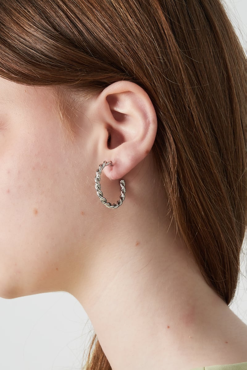 Luxe hoop clip oorbellen