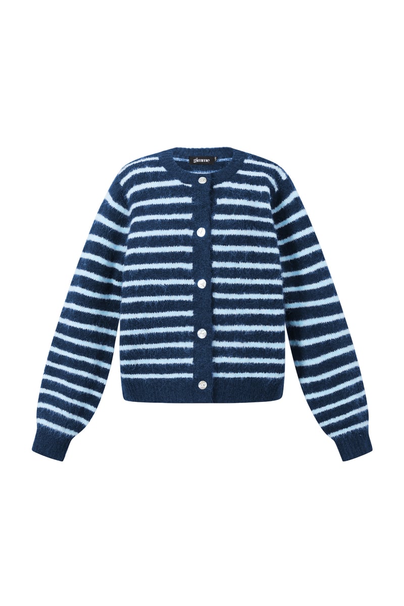 Polyestervezel (polyester) Gebreid vest Strepen Casual Herfst/Winterkleding