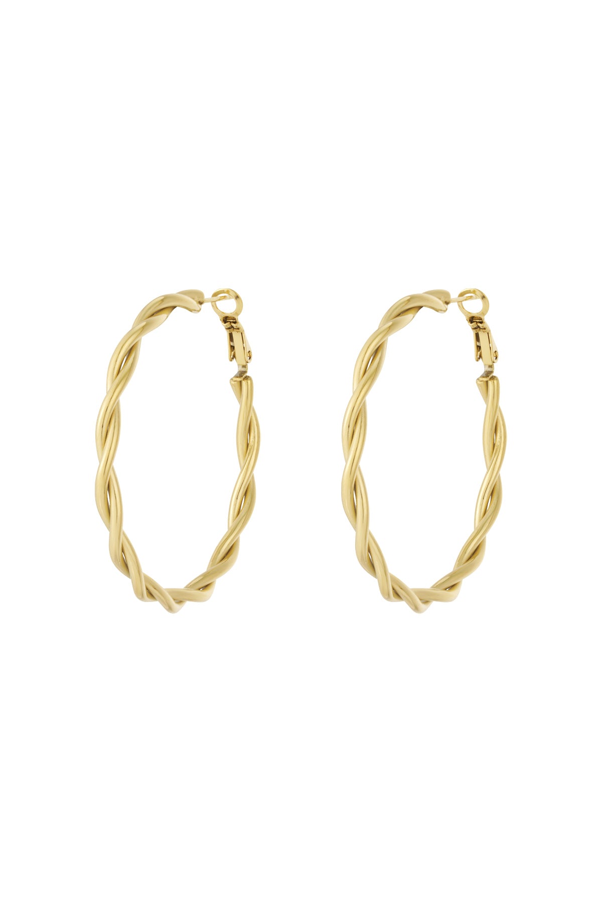 Twisted hoop earrings M